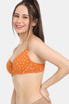 Rosaline Padded Wired 3/4th Coverage T-Shirt Bra - Autumn Maple — thumbnail 3